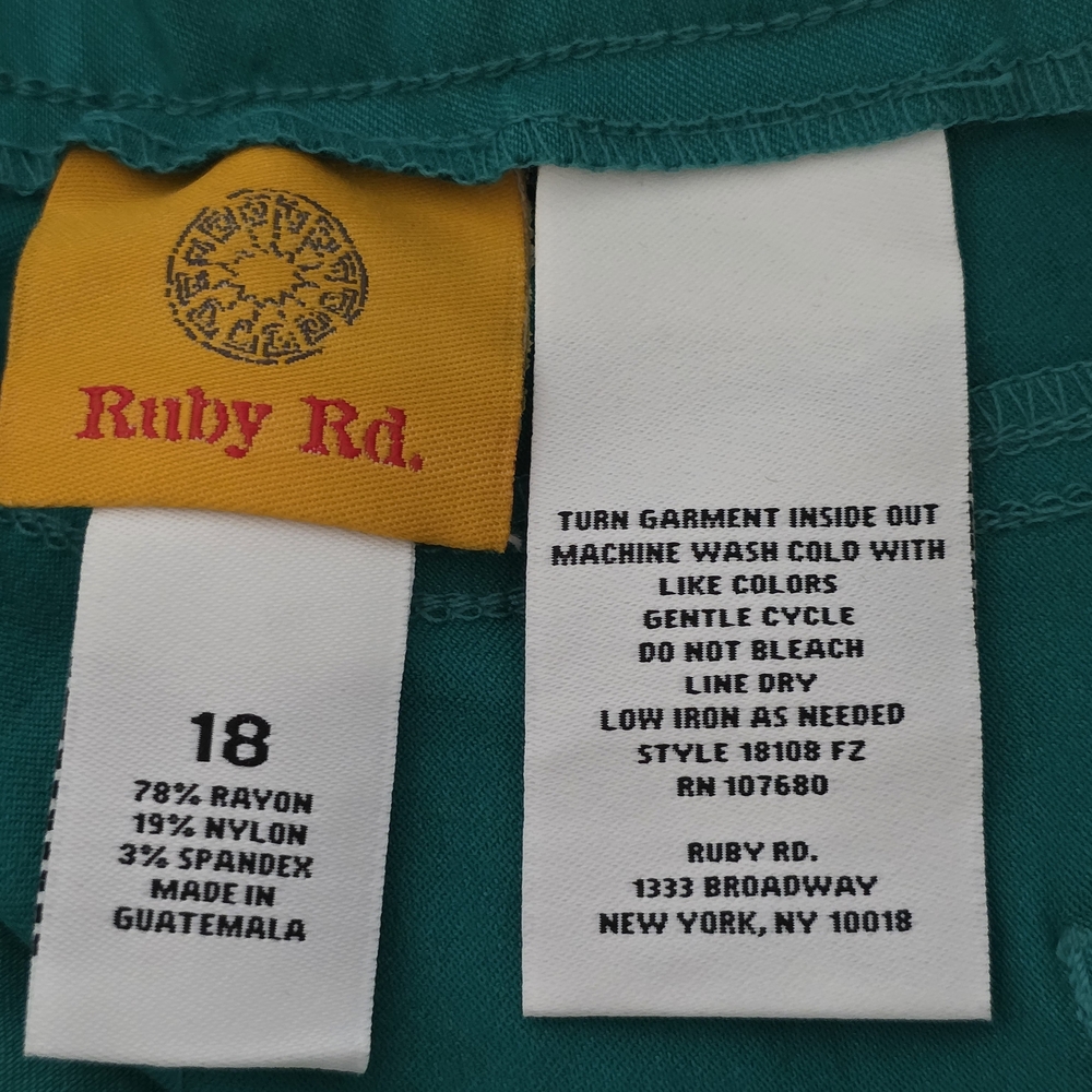 Ruby Rd Blue Ankle Jeans - Picture 8 of 10